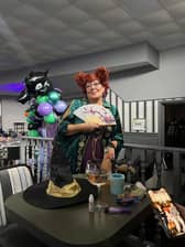 Winifred from Hocus Pocus heads to the Halloween party
Credit: Patsi Campbell