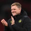 Eddie Howe guided Newcastle to just their second victory at Old Trafford since 1972. (Getty Images)