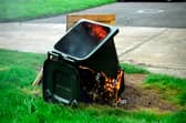 Wheel bin fire attended by TWFRS