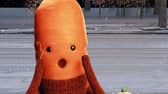 Kevin the Carrot seen here in Aldi's 2022 Christmas campaign, but there’s a new toy being launched (Image: Aldi)