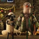 Bitzer and Shaun aim to repair the jacket using various objects they can find on the farm (Barbour)