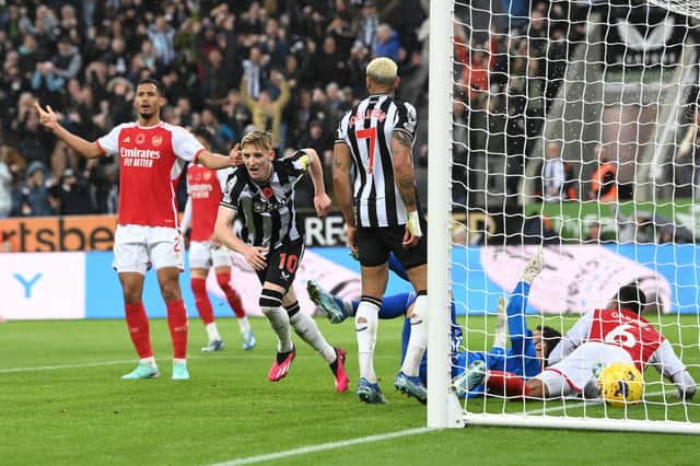 Anthony Gordon's goal sealed all three points for Newcastle United against Arsenal