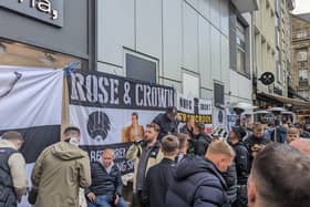 Newcastle United supporters in Dortmund.