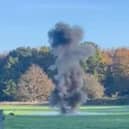 The munitions found was blown up during a controlled explosion