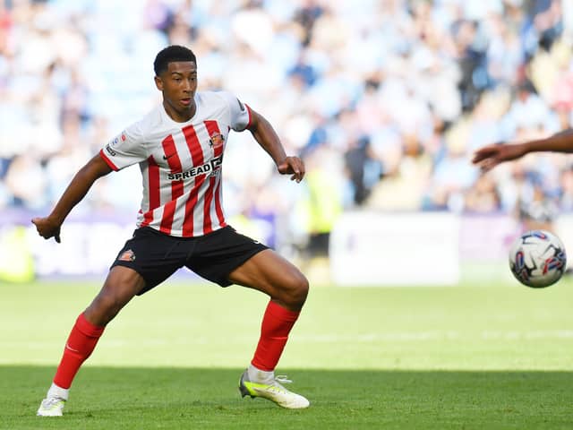 Jobe Bellingham playing for Sunderland. Photo: Frank Reid
