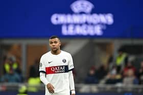 Kylian Mbappe during PSG's defeat at AC Milan. 