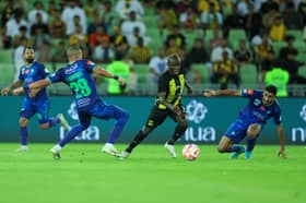 N'Golo Kante playing for Al Ittihad in the Saudi Pro League. 