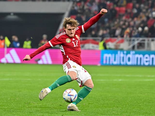 Hungary midfielder Callum Styles