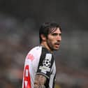 Sandro Tonali in action for Newcastle United prior to his ban. 