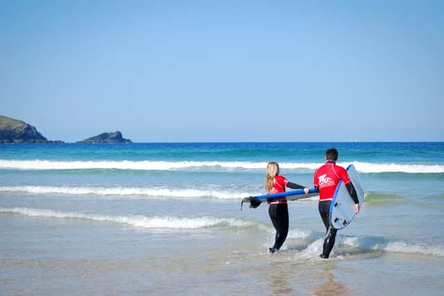 Where better to paddleboard than the beautiful Cornish coastline?