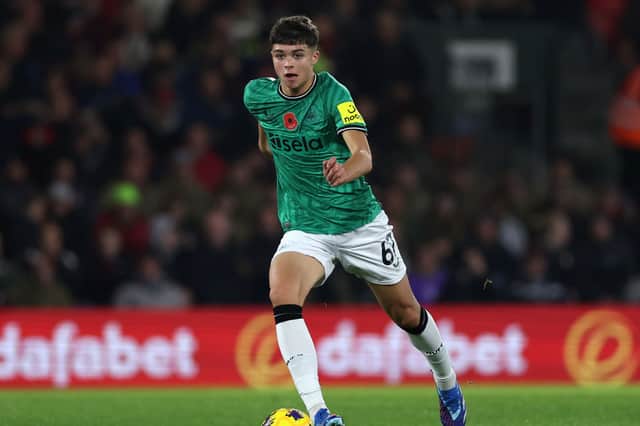 Lewis Miley made his first Newcastle United start against Bournemouth last weekend.