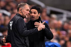 Mikel Arteta expressed his anger at the match officials after his side's defeat to Newcastle. (Getty Images)