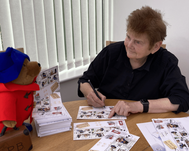Sheila Graber has signed around 80 first day covers of Paddington. Photo: Other 3rd Party.
