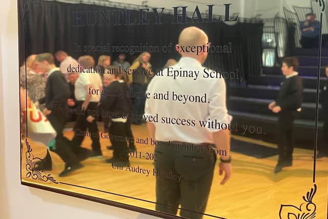 The school renamed its assembly hall to the "Huntley Hall" in honour of Audrey's service to the school.