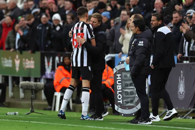 Lewis Miley impressed on his home Premier League debut for Newcastle United
