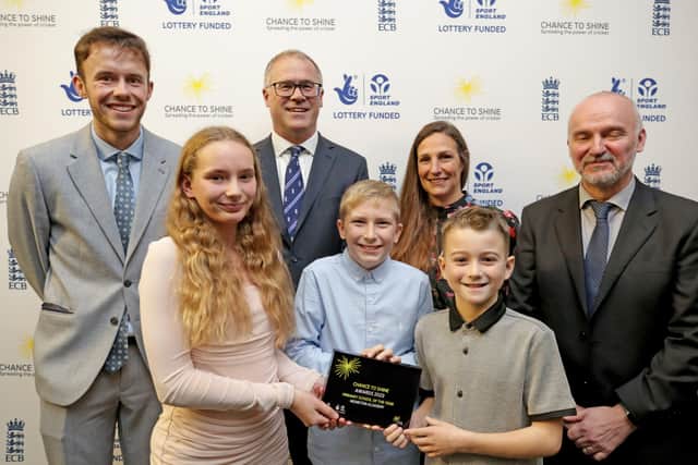 Staff and pupils at Monkton Academy are celebrating winning a national cricket award. Photo: Southern News & Pictures (SNAP).