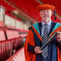 Kevin Ball has received an Honorary Doctorate from the University of Sunderland. Photo: David Wood.