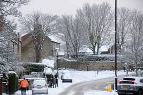 The scene in Cleadon on Friday morning.