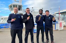 left to right: Mathew Knott, John Lewis, James Wangadia and Joe Avary.