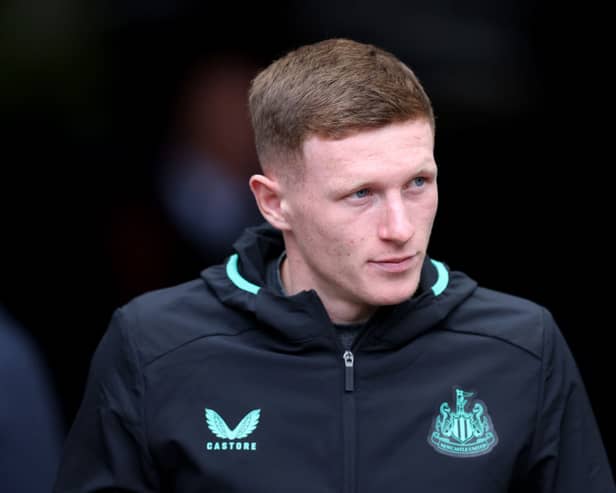 Newcastle United midfielder Elliot Anderson. (Photo by George Wood/Getty Images)