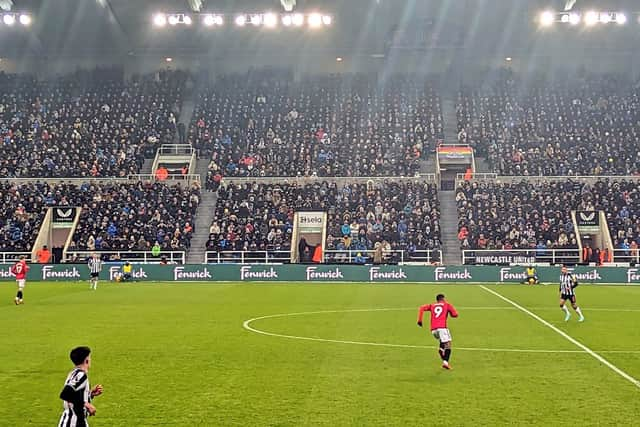 Fenwick advertising at St James' Park