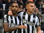 Callum Wilson and Harvey Barnes in action for Newcastle United. 