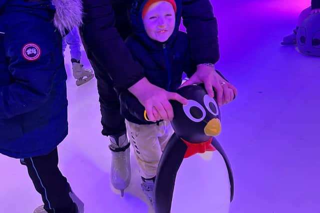 Elijah enjoying ice skating