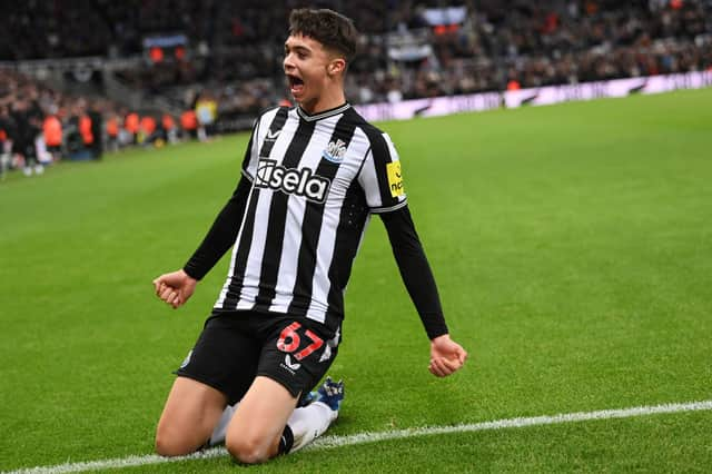 Lewis Miley became Newcastle United's youngest ever Premier League goalscorer v Fulham