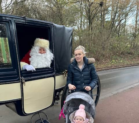 Meeting Santa at Beamish