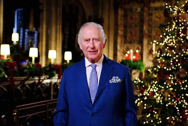 King Charles III delivers his first Christmas Day speech in 2022 (Photo: Victoria Jones - Pool/Getty Images)