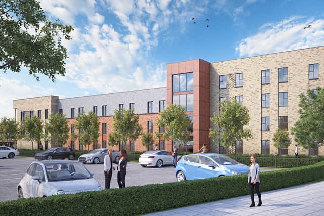 A CGI of how the new student accommodation could look.