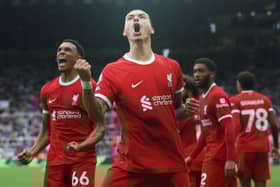 Liverpool forward Darwin Nunez. (Photo by Ian MacNicol/Getty Images)