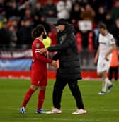 Jurgen Klopp and Mo Salah