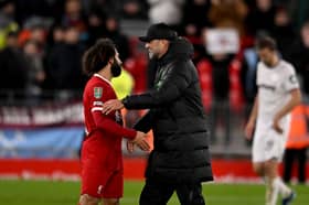 Jurgen Klopp and Mo Salah