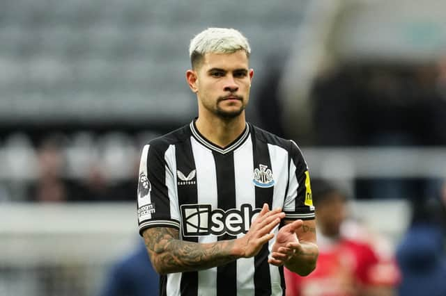 Newcastle United midfielder Bruno Guimaraes. 