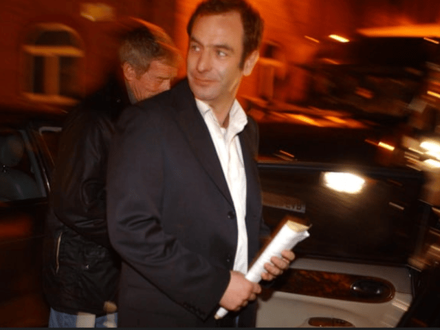 Robson Green is pictured leaving St Hilda's Church after filming for the third series of Wire In The Blood in 2004.