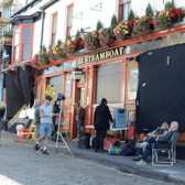 The filming of Vera came to the Mill Dam's Steamboat and The Mission to Seafarers in 2015