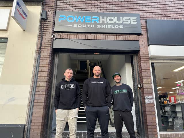 From left: Alex Enlund, owner of SBG South Shields, Rhys Iles, owner of Powerhouse Gym and Tom Ellis, owner of INSPIRE performance.
