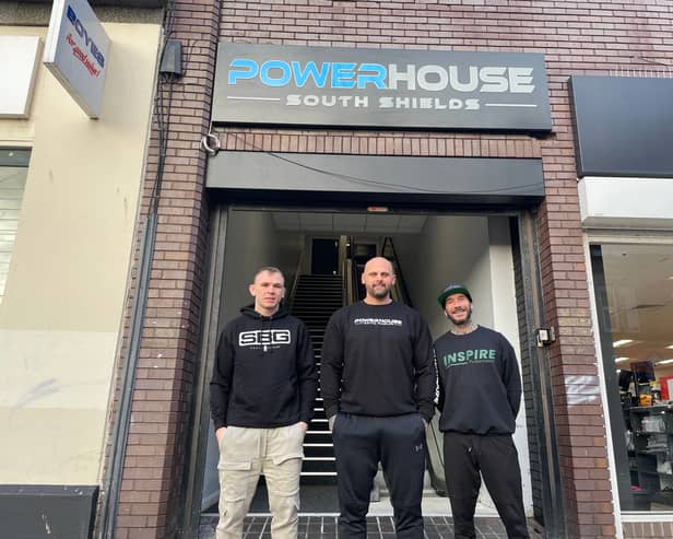 From left: Alex Enlund, owner of SBG South Shields, Rhys Iles, owner of Powerhouse Gym and Tom Ellis, owner of INSPIRE performance.