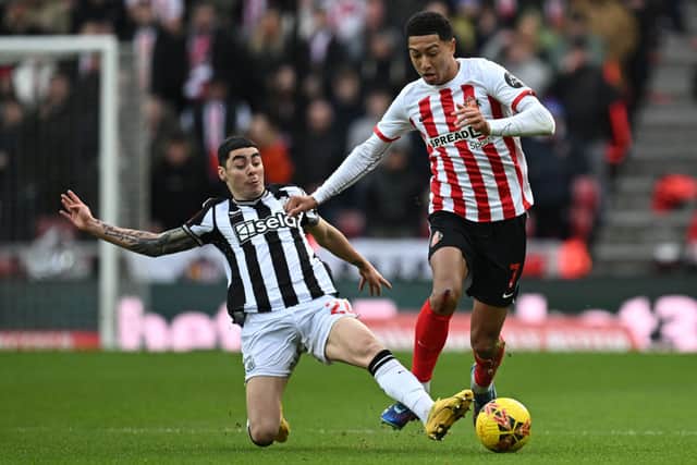 Miguel Almiron put in a tenacious performance for Newcastle at the Stadium of Light. 
