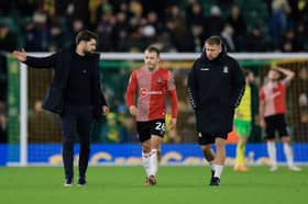 Russell Martin and Ryan Fraser at Southampton. 