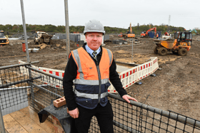 Gary Hunt, Site Manager at Monkton Gardens, in front of the development which is now underway
Credit: Barratt Homes NE