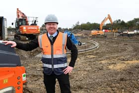 Gary Hunt, Site Manager at Monkton Gardens, in front of the development which is now underway
Credit: Barratt Homes NE