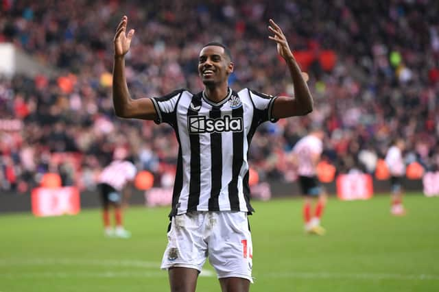 Newcastle United record signing Alexander Isak. 