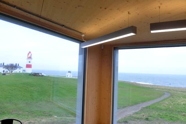 Views from the new Whitburn Coastal Conservation Centre