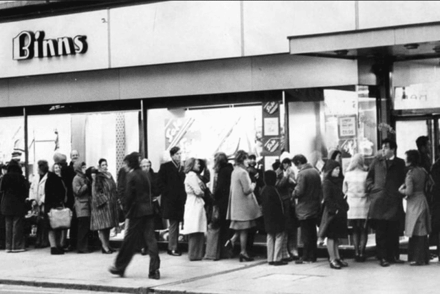 Binns in South Shields in the 1970s.