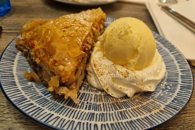 The Baklava at Kafeneon, reviewed as part of NE1's Newcastle Restaurant Week.