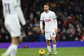 Radu Dragusin made his debut for Tottenham Hotspur against Manchester United. 