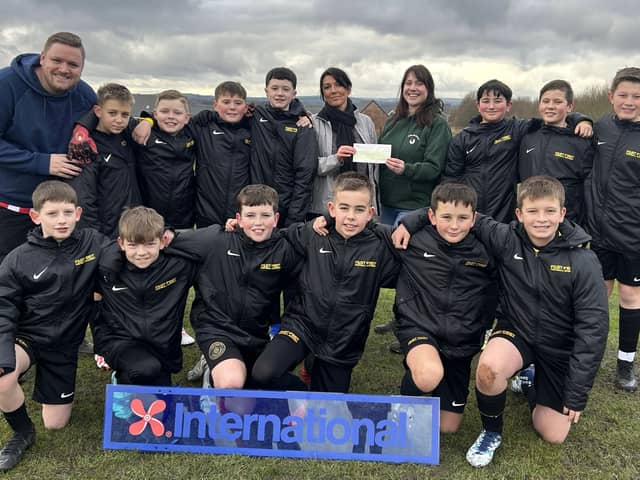 Under-12s football team, Fast Feet PSG, have helped to raise £1,000 for Emmaus North East. Photo: Other 3rd Party.