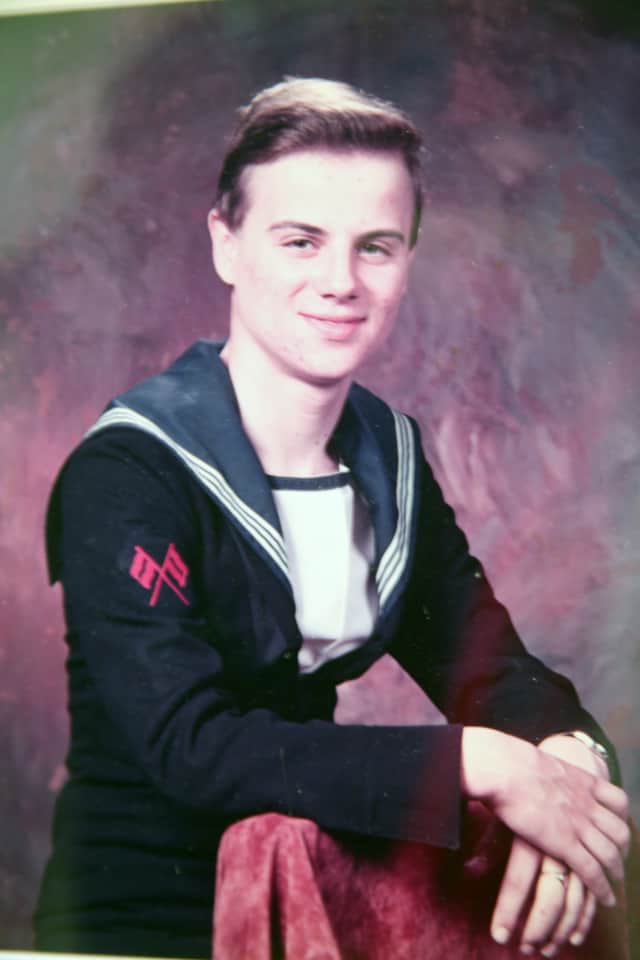 George in his Navy days
